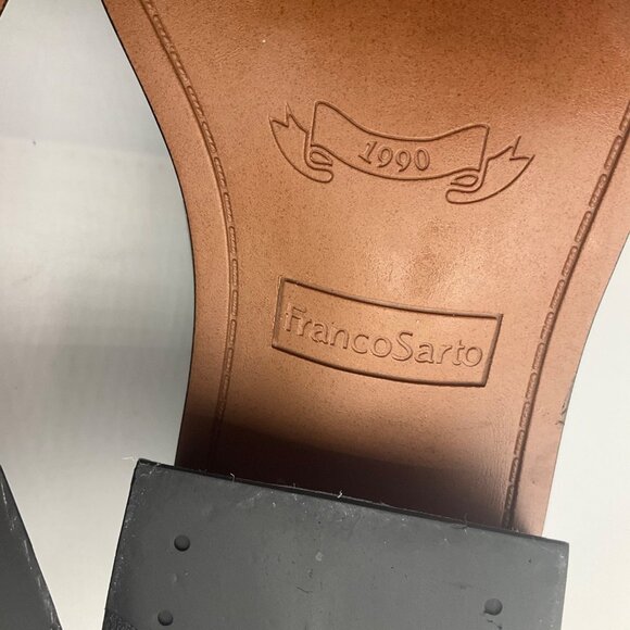 Franco Sarto Women 8.5 Gabriella Loafers Shoes Black Minimalist Preppy Old Money - Picture 10 of 12